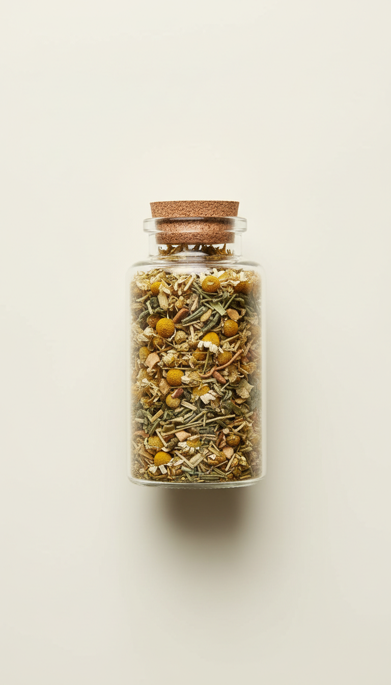 Herbal Adaptogen Blend Glass Jar